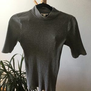 Frank and Oak mockneck shirt